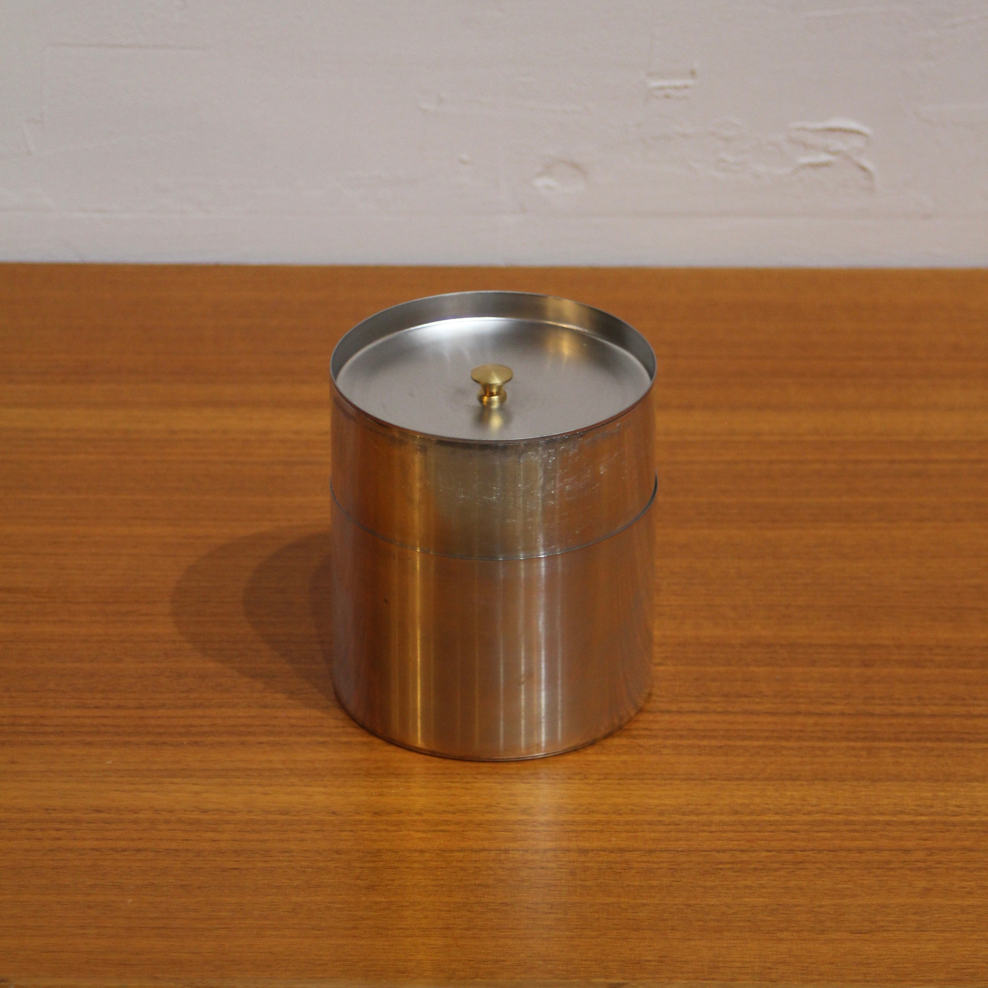 開花堂 ブリキコーヒー缶 大 中古