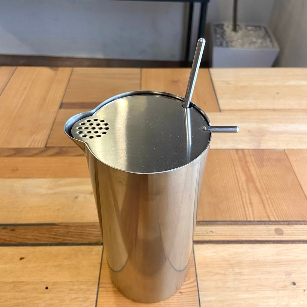【3点セット・未使用】stelton CYLINDA(シリンダ)アルネヤコブセン ステルトン シリンダライン ジャグ アイスバスケット トレイ トング