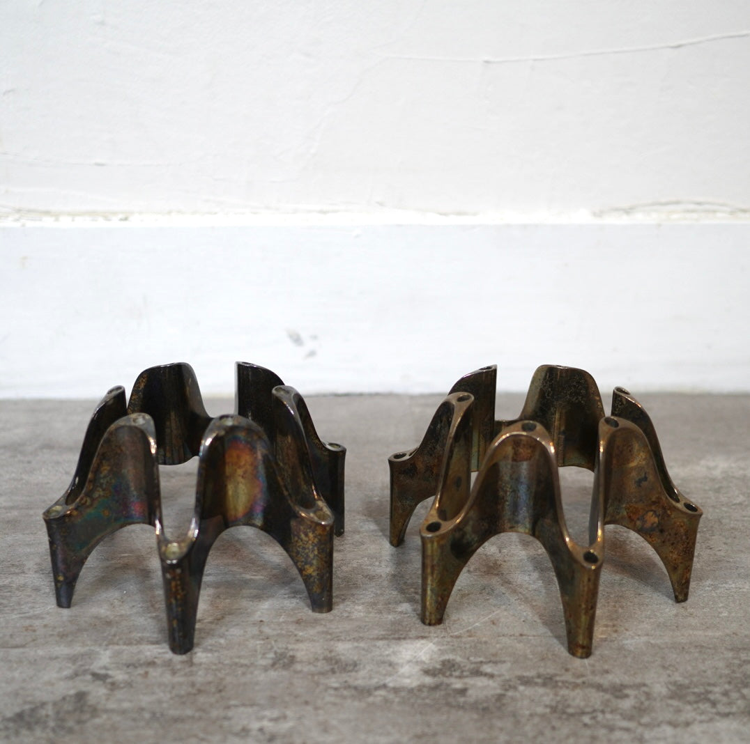 ダンスク / DANSK グンナー・シーレン / Gunnar Cyren キャンドルホルダー シルバーメッキ ヴィンテージ - Restyle