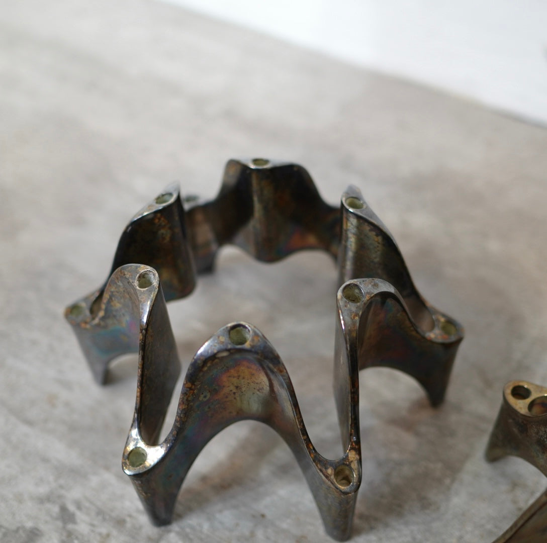 ダンスク / DANSK グンナー・シーレン / Gunnar Cyren キャンドルホルダー シルバーメッキ ヴィンテージ - Restyle