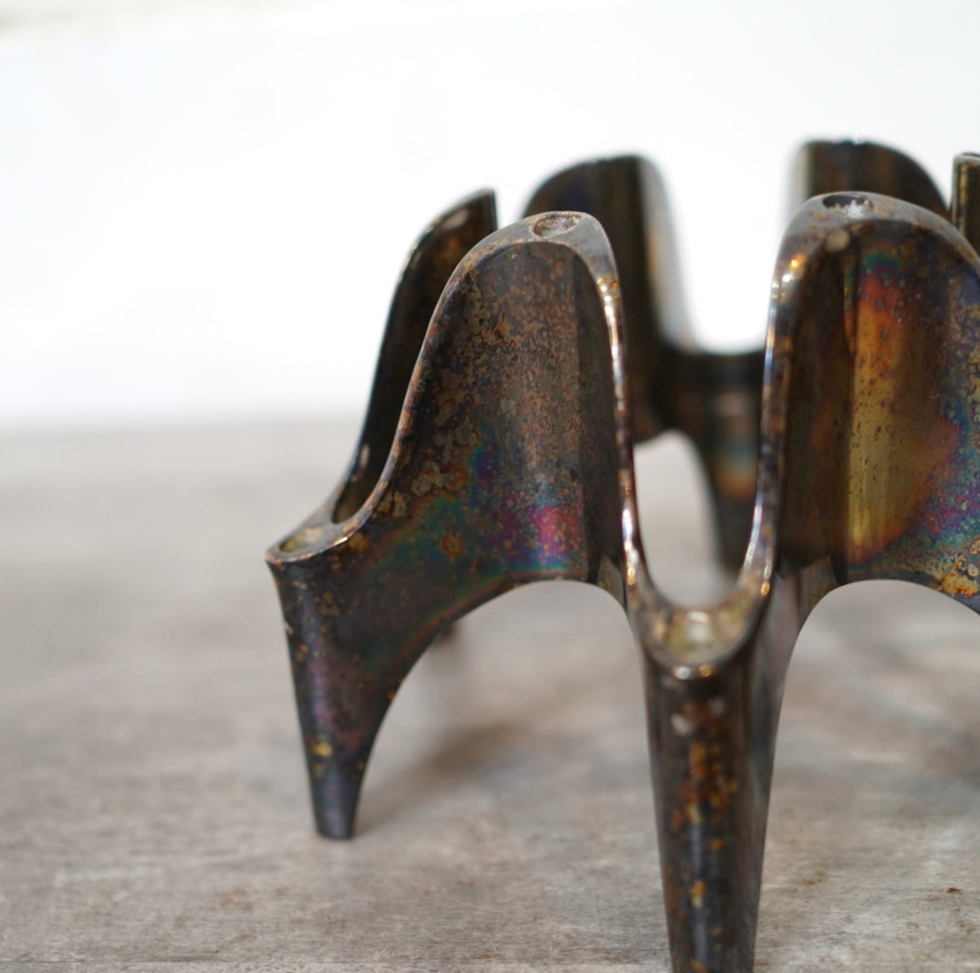 ダンスク / DANSK グンナー・シーレン / Gunnar Cyren キャンドルホルダー シルバーメッキ ヴィンテージ - Restyle