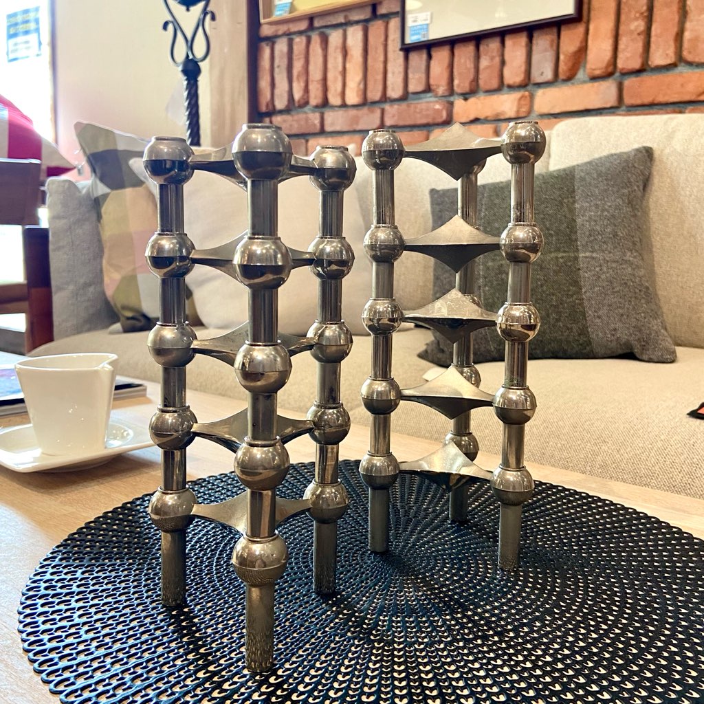 ストッフナゲル / STOFF Nagel キャンドルホルダー 10ピース ヴェルナー・ストッフ ヴィンテージ