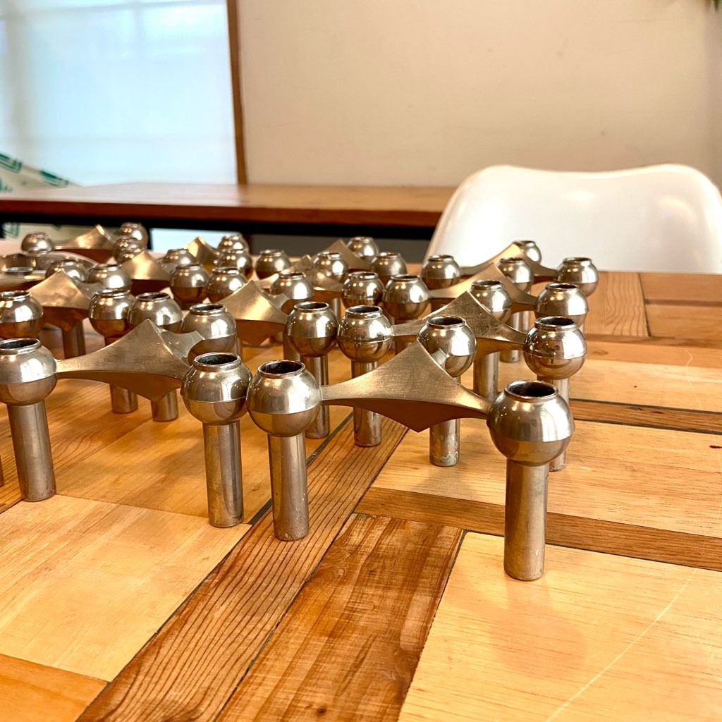 ストッフナゲル / STOFF Nagel キャンドルホルダー 13ピース 2トレー ヴェルナー・ストッフ ヴィンテージ