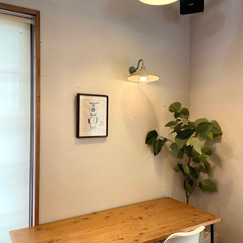 畦地梅太郎 肉筆画 「山男と鳥（頭上）」