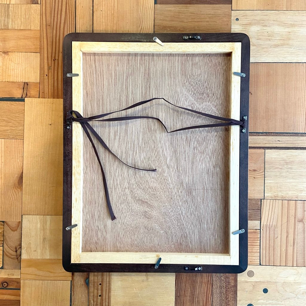 畦地梅太郎 肉筆画 「山男と鳥（頭上）」 中古 絵画 アート ウォール