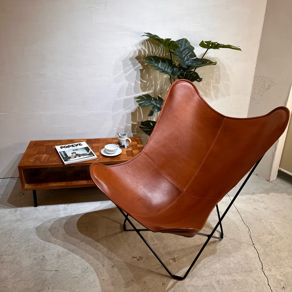 クエロ Cueroバタフライチェア クエロ / CUERO バタフライチェア BKFチェア 本革 ブラウン アントニオ