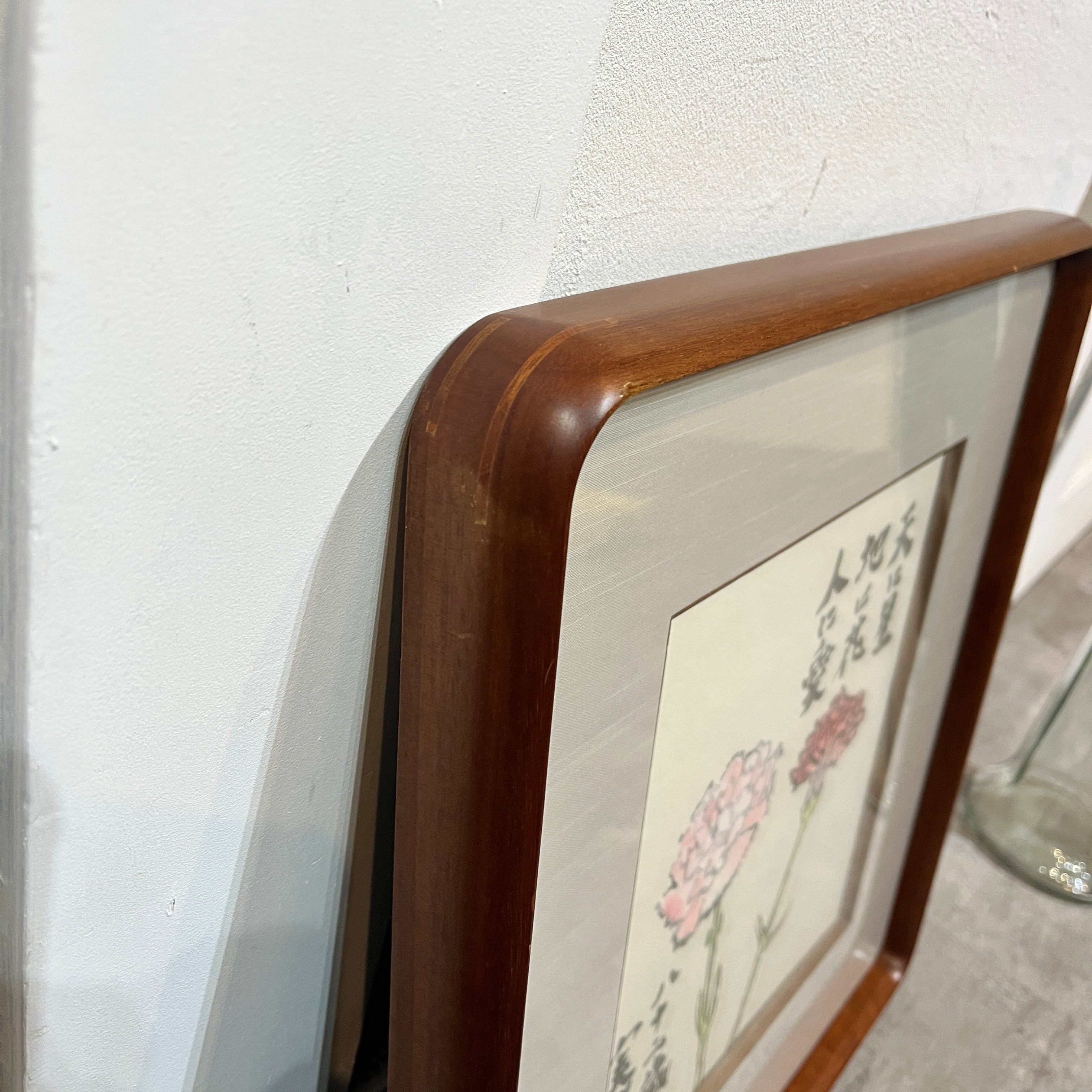 武者小路実篤「天に星 地に花 人に愛」赤いカーネーション ことば絵