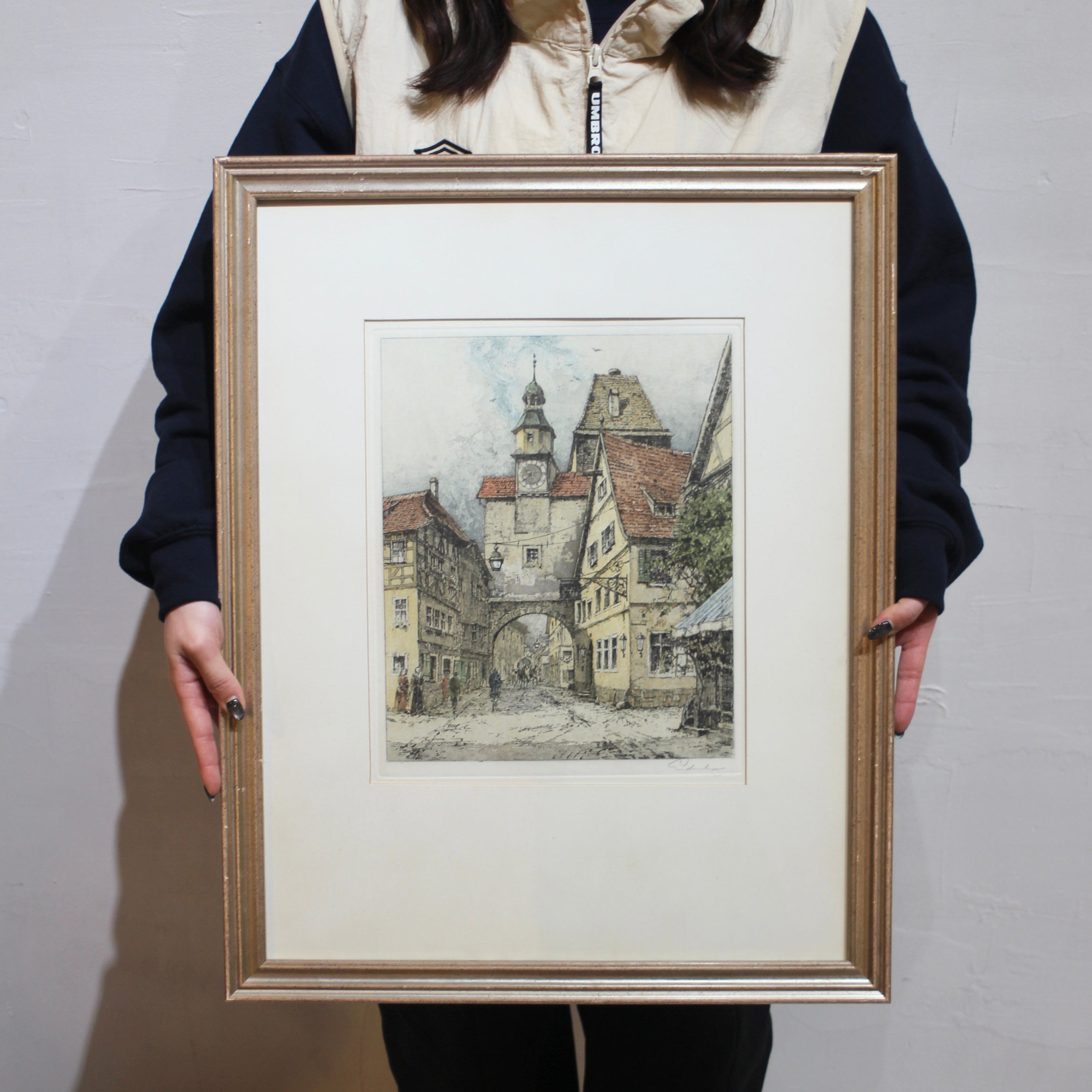 ヨーゼフ・アイデンベルガー 「ローテンブルク・オプ・デア・タウバー」/「Rothenburg ob der Tauber」銅版画