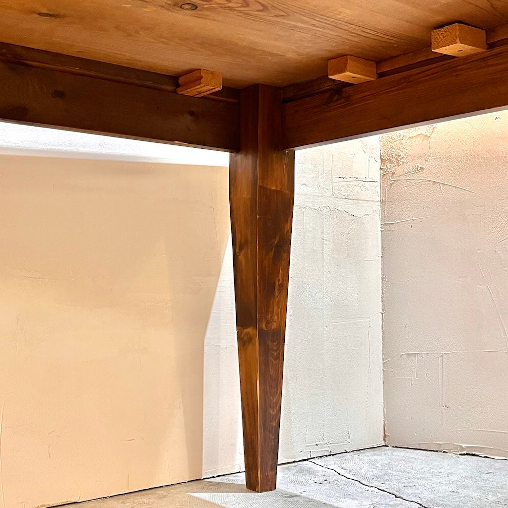 ヴィンテージ パイン材 ダイニングテーブル