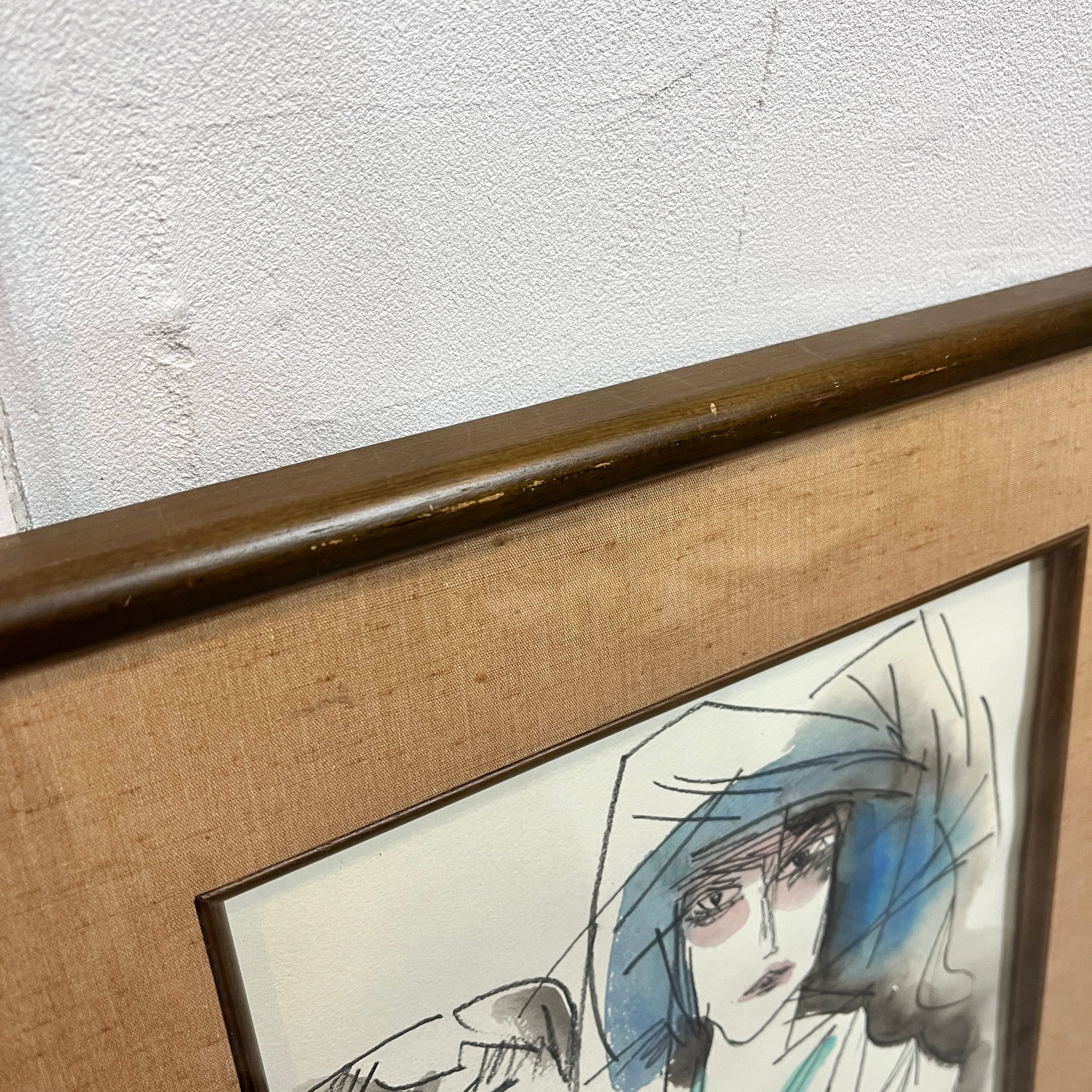 池田満寿夫 肉筆画 「男女」中古 日本画 絵 絵画 アート 美術 芸術