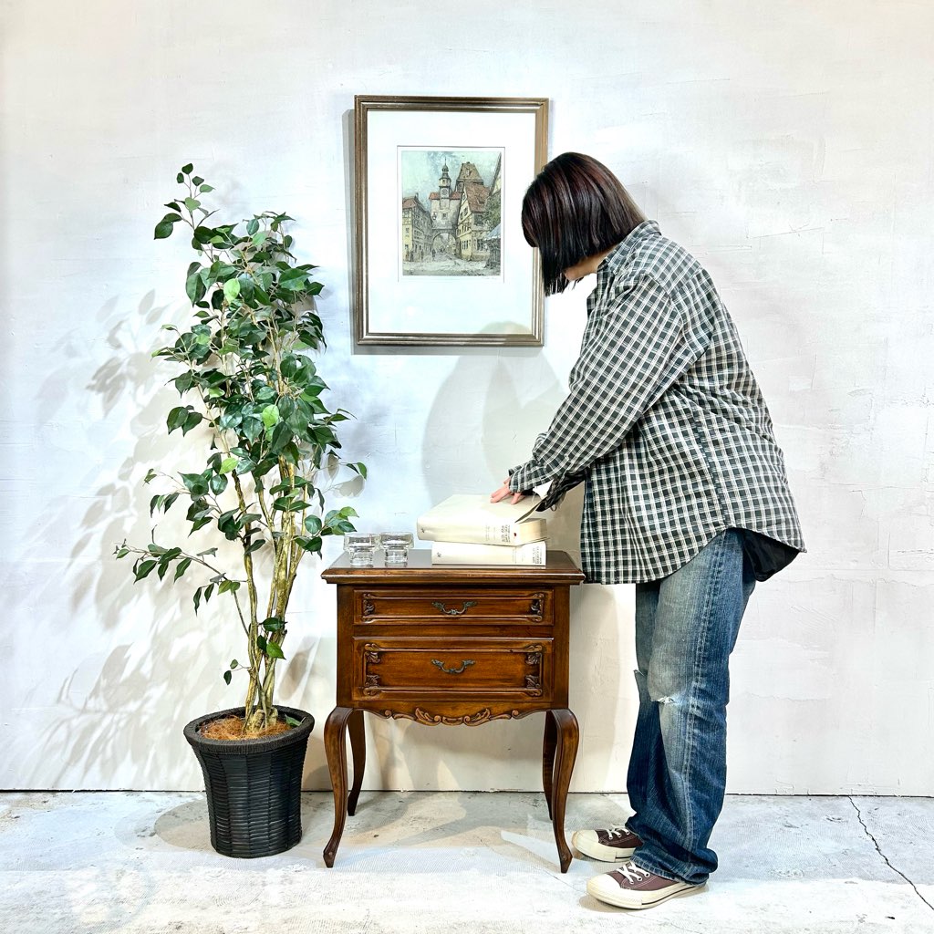 クラシカル 猫脚サイドキャビネット ミニチェスト