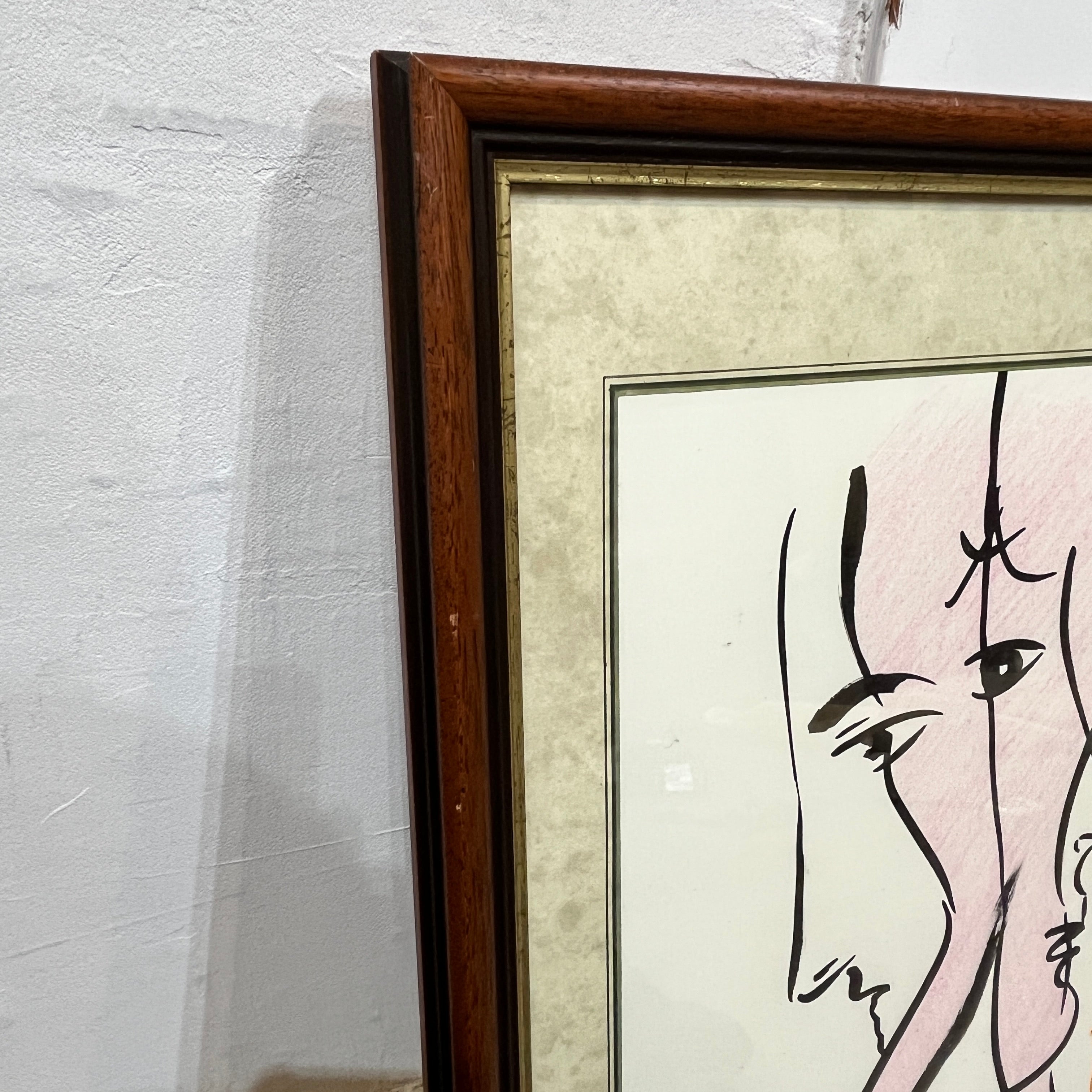 池田満寿夫 肉筆画 「佐藤陽子」