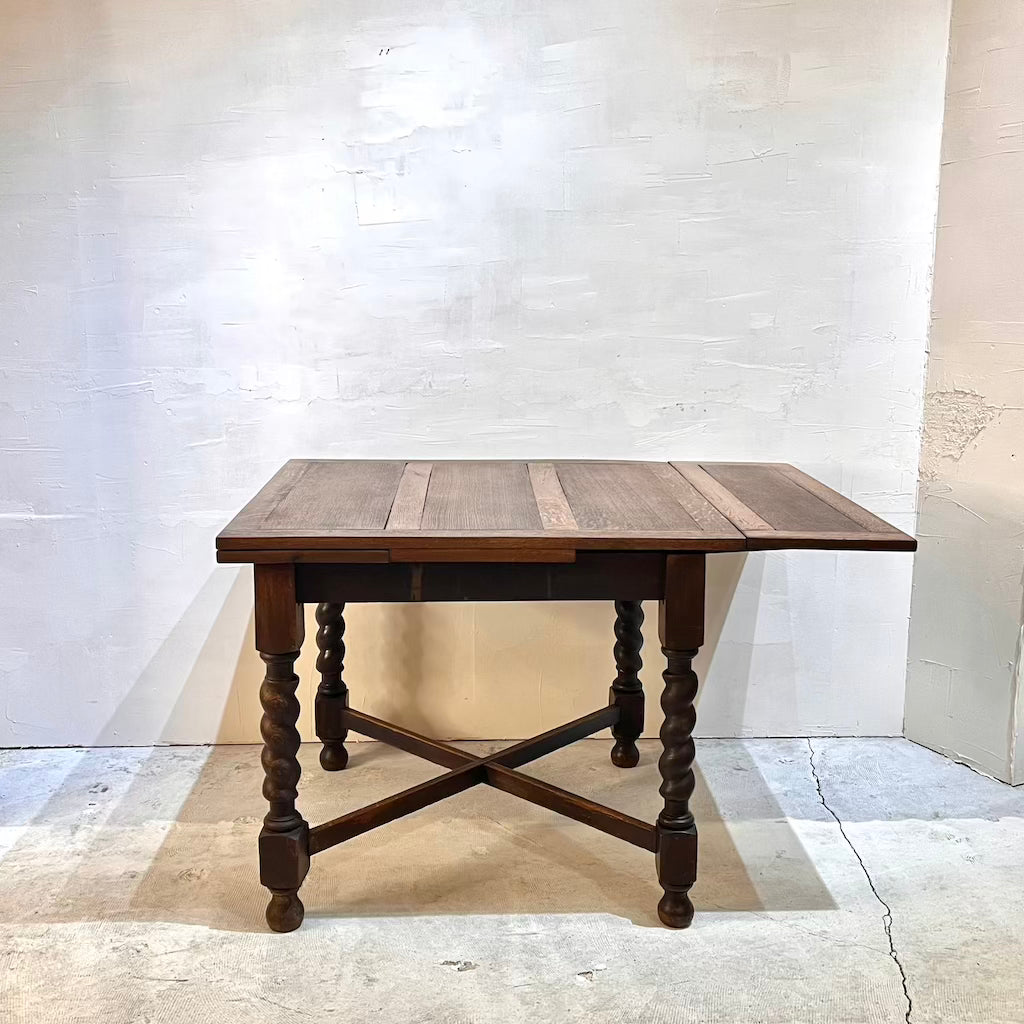 英国アンティーク ドローリーフダイニングテーブル  伸長式テーブル