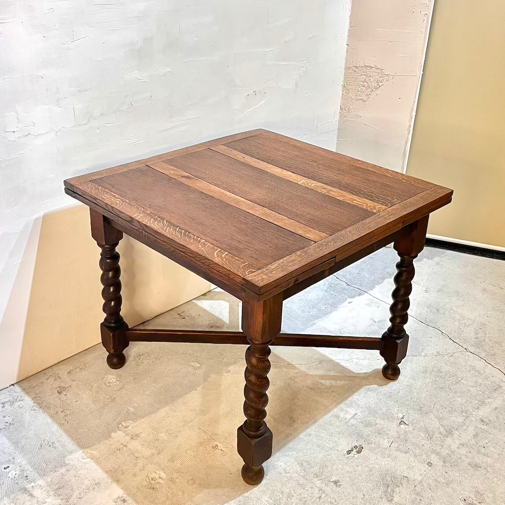 英国アンティーク ドローリーフダイニングテーブル  伸長式テーブル