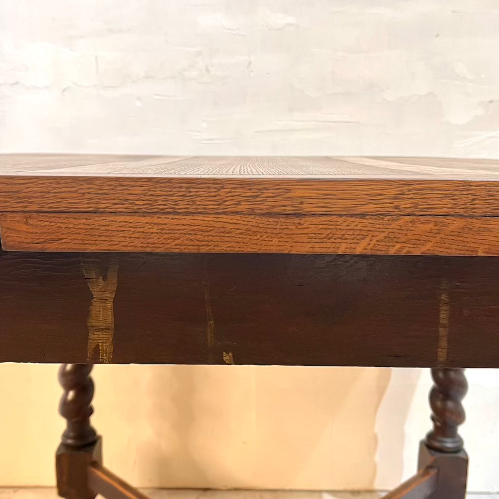 英国アンティーク ドローリーフダイニングテーブル  伸長式テーブル