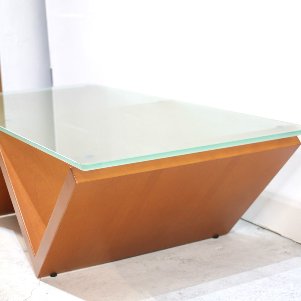 アルフレックス / arflex モンターニャ ガラステーブル ローテーブル 川崎文男