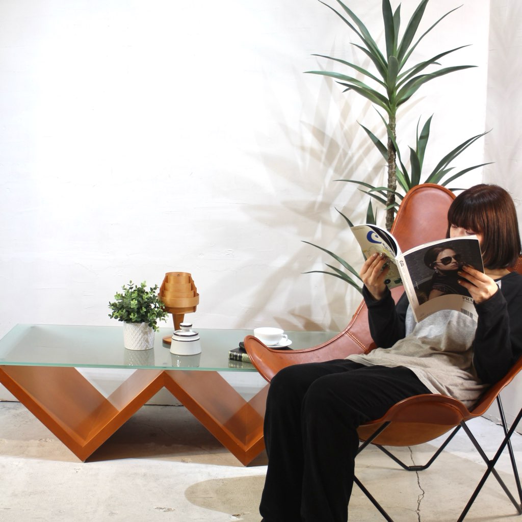 アルフレックス / arflex モンターニャ ガラステーブル ローテーブル 川崎文男