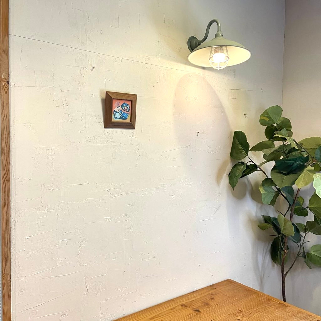 柚木沙弥郎 ガラス絵 「メキシコの猫」