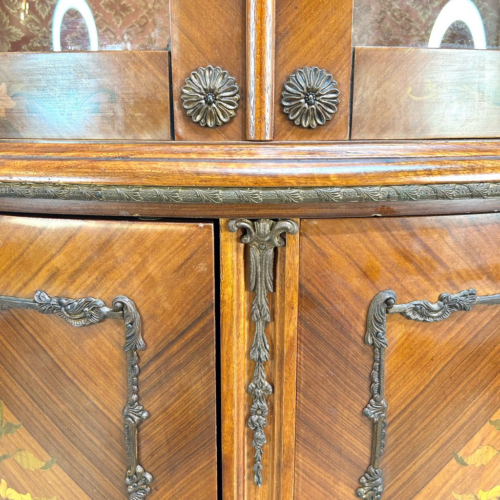 クラシカル コーナーキャビネット 飾り棚