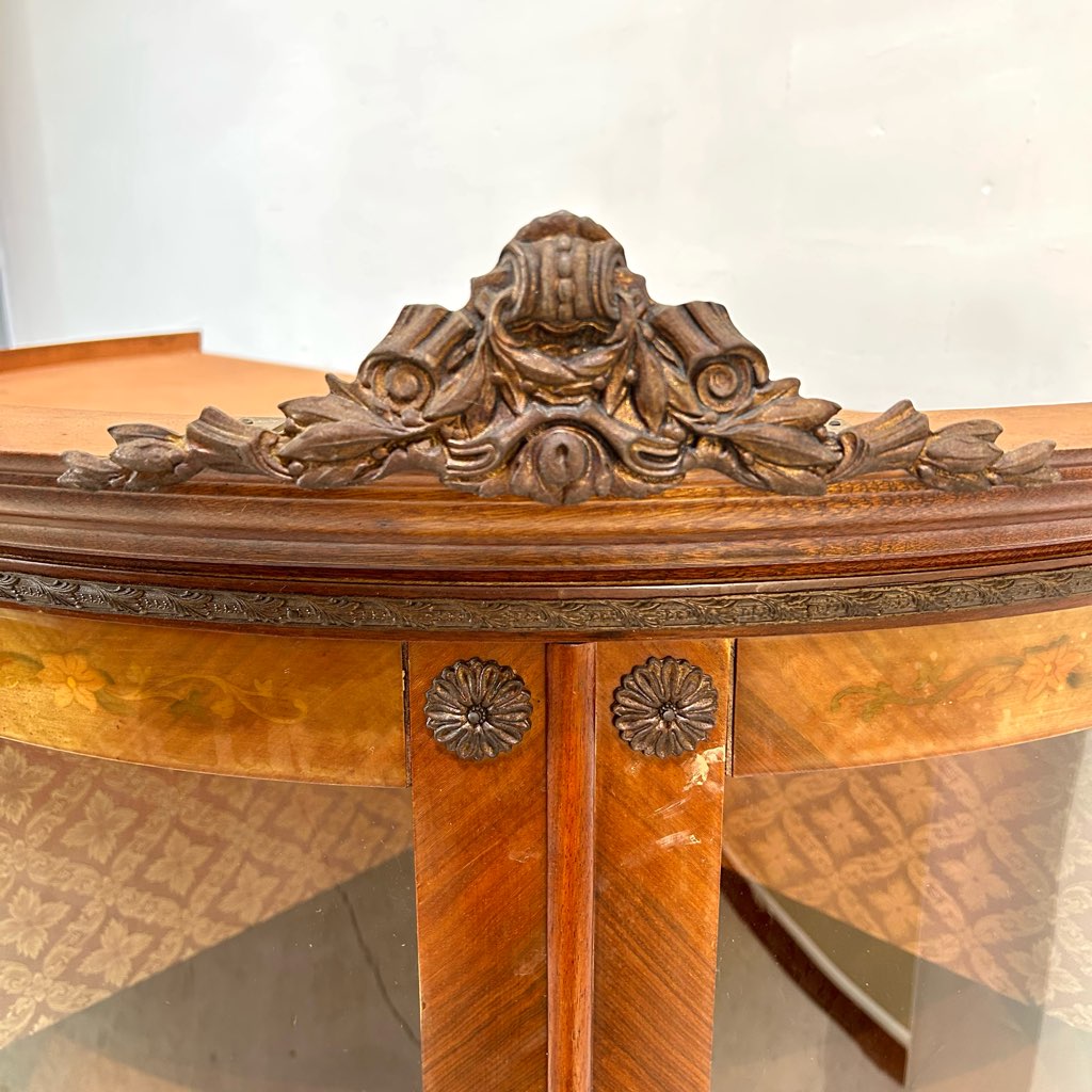 クラシカル コーナーキャビネット 飾り棚