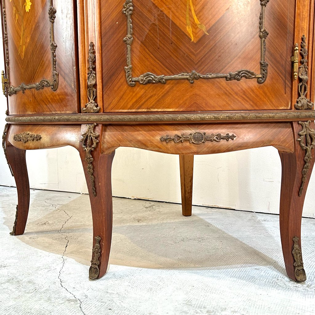 クラシカル コーナーキャビネット 飾り棚