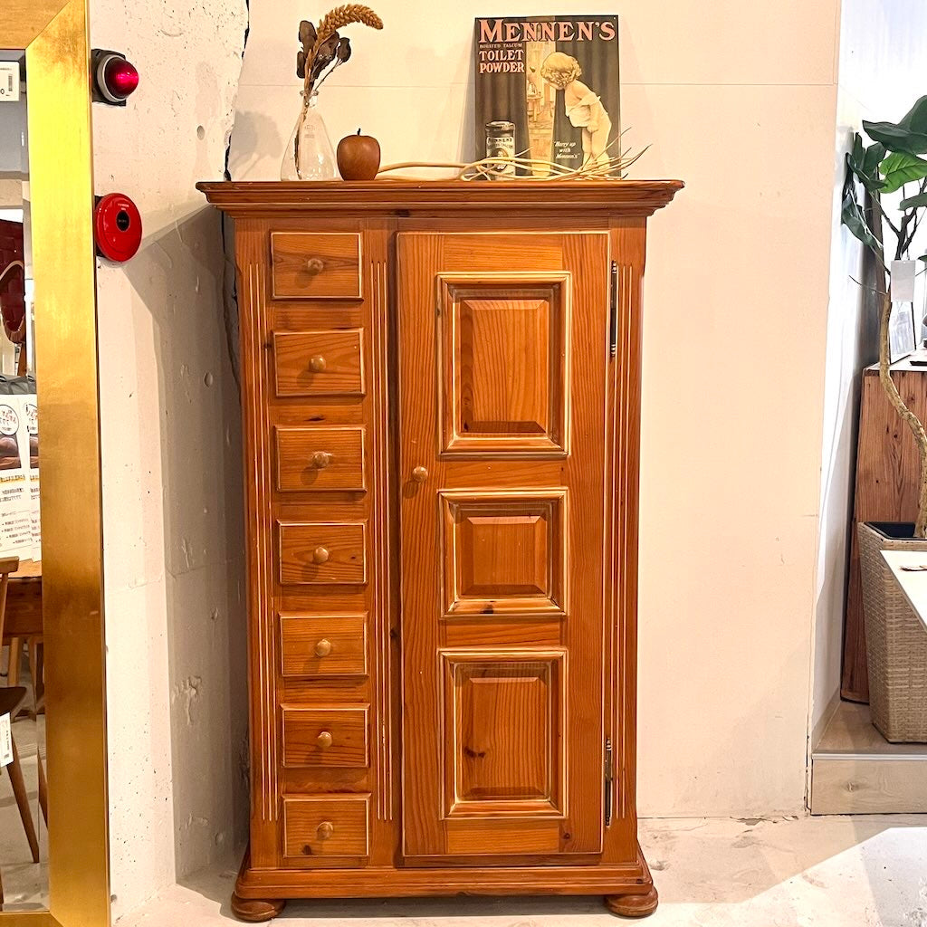 スペイン製 パイン材 収納棚 キャビネット 中古 クローゼット 子供部屋