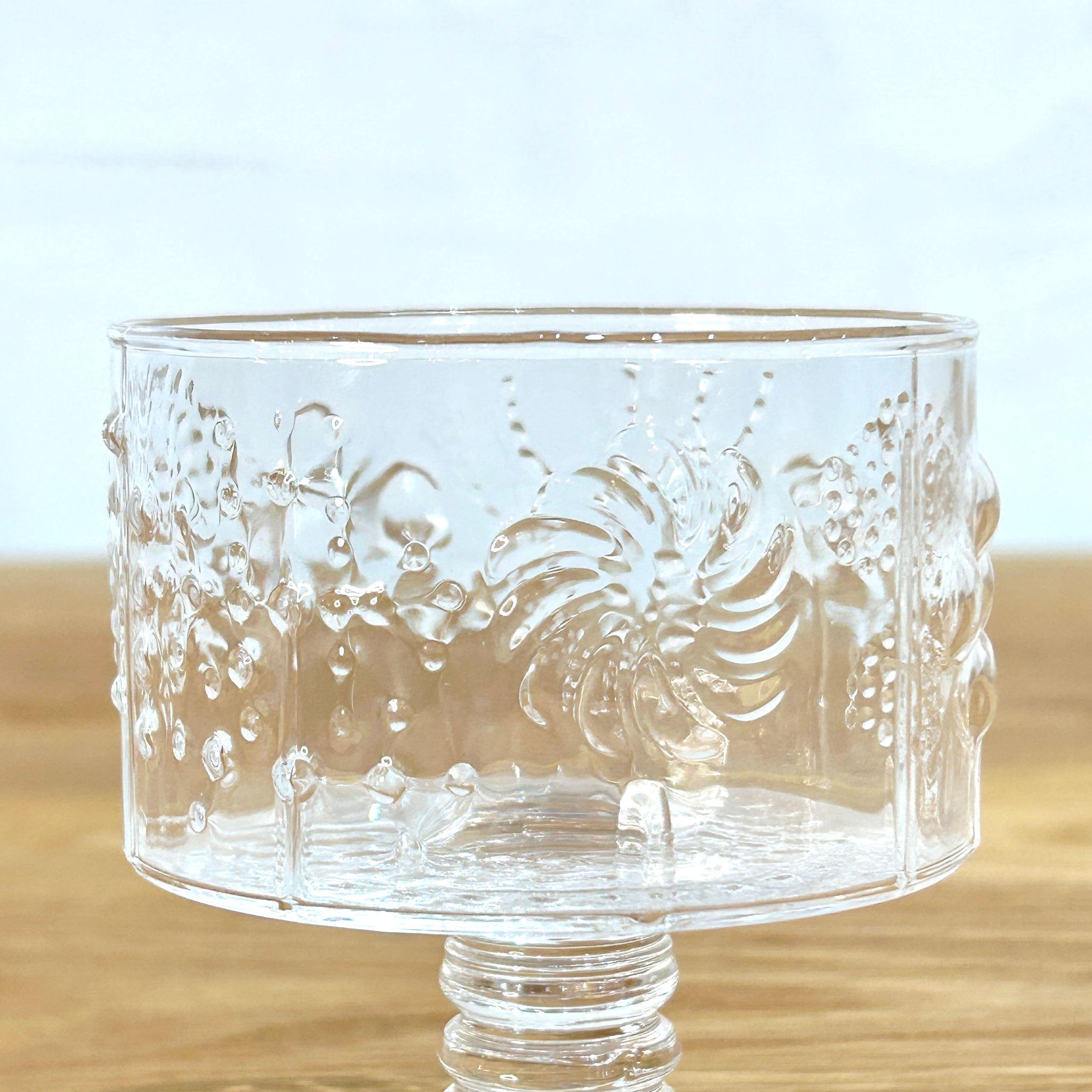 nuutajarvi ARABIA Flora(クリア)カクテルボウル Vintage品】ヌータヤルヴィ Nuutajarvi アラビア ARABIA フローラ