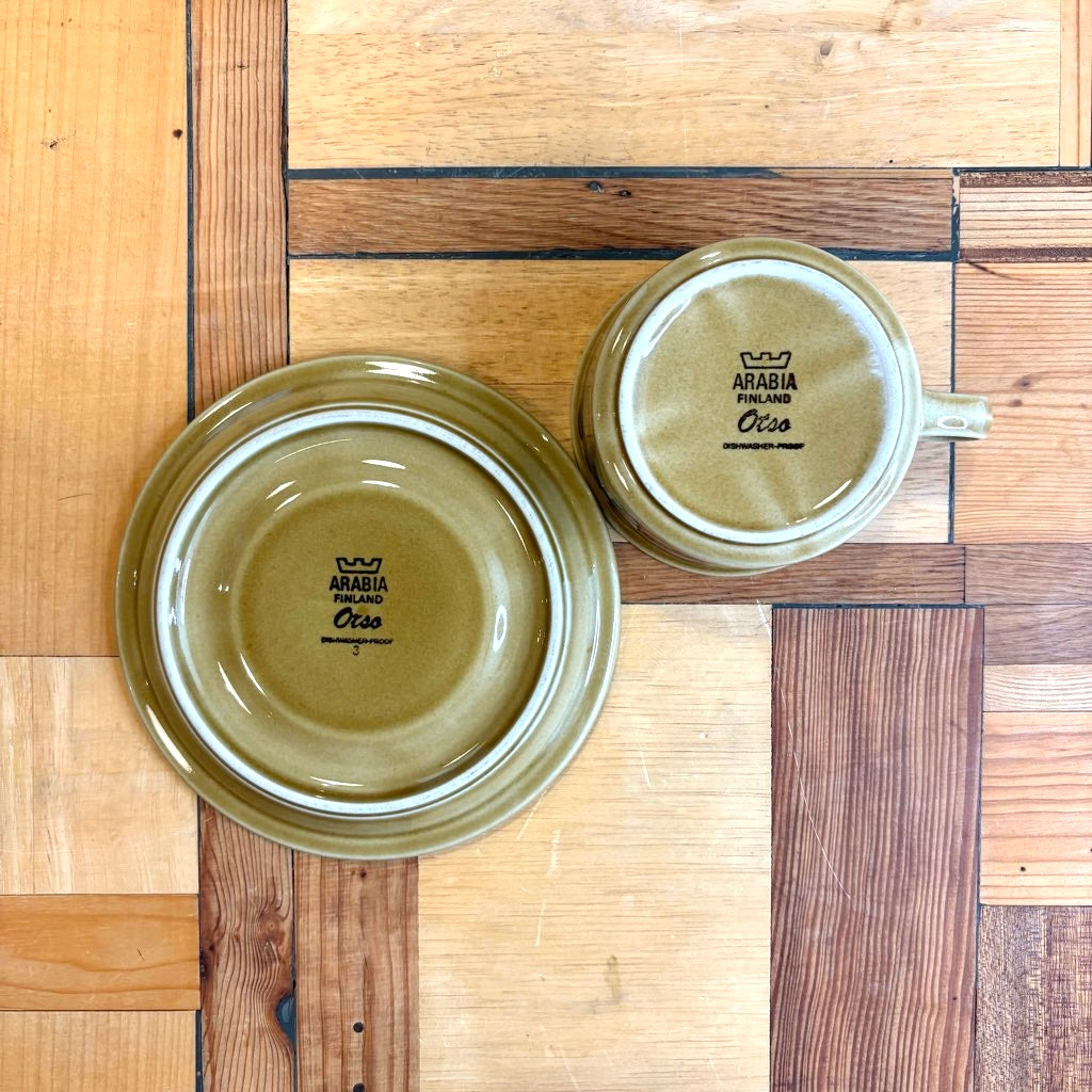 アラビア / ARABIA オッツォ / Otso ティーカップ＆ソーサー ウラ・プロコッペ 北欧ヴィンテージ