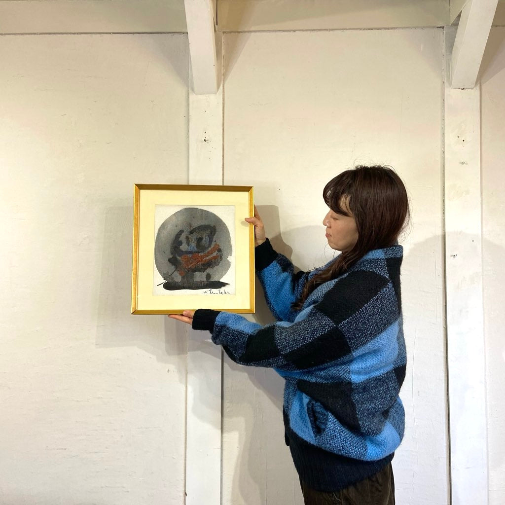 津高和一 「無題」1987年 油彩