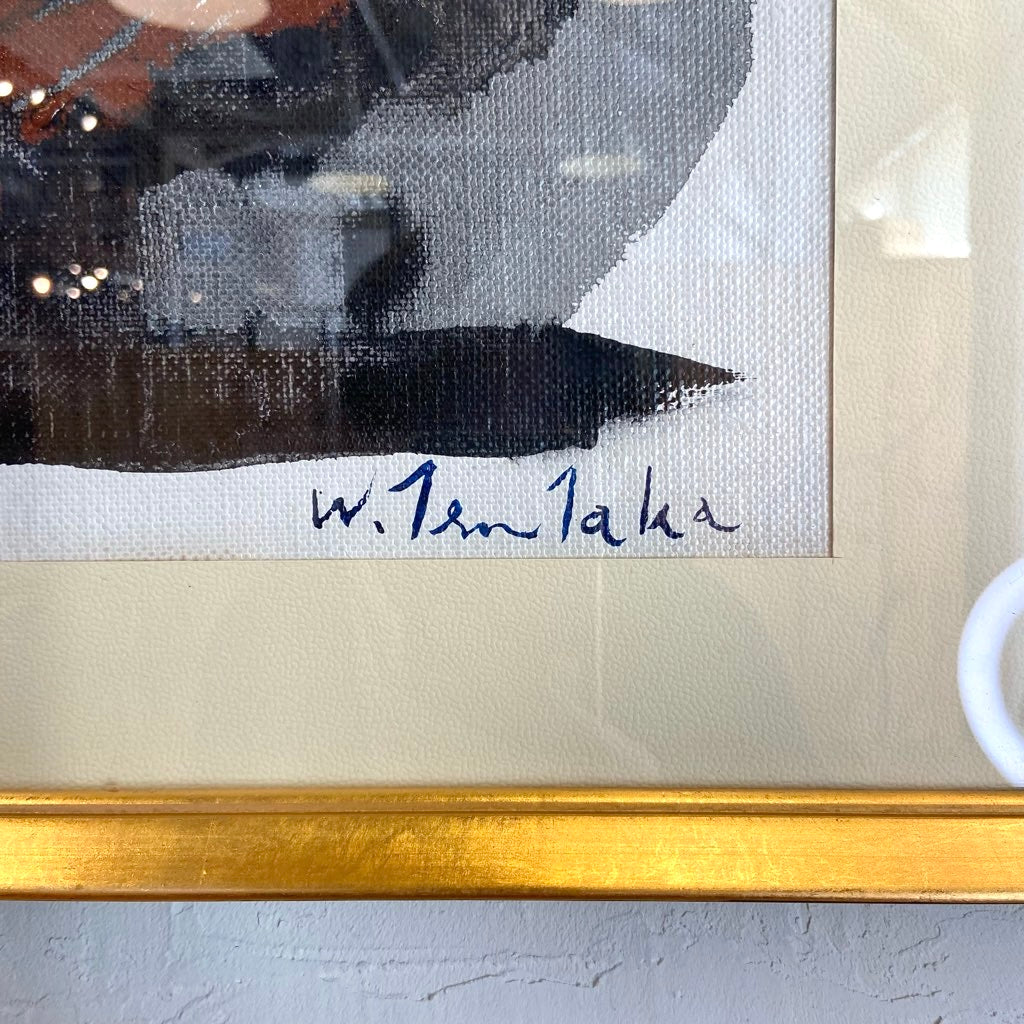 津高和一 「無題」1987年 油彩