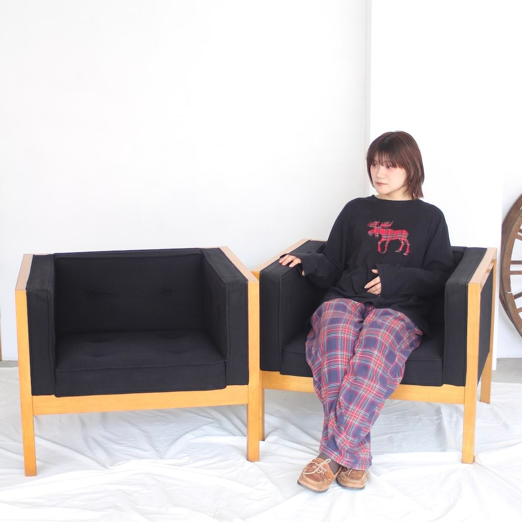 ハーマンミラー ネルソンキューブ シミあり □Herman Miller/ハーマンミラー□Nelson Cube Armchair/ネルソン
