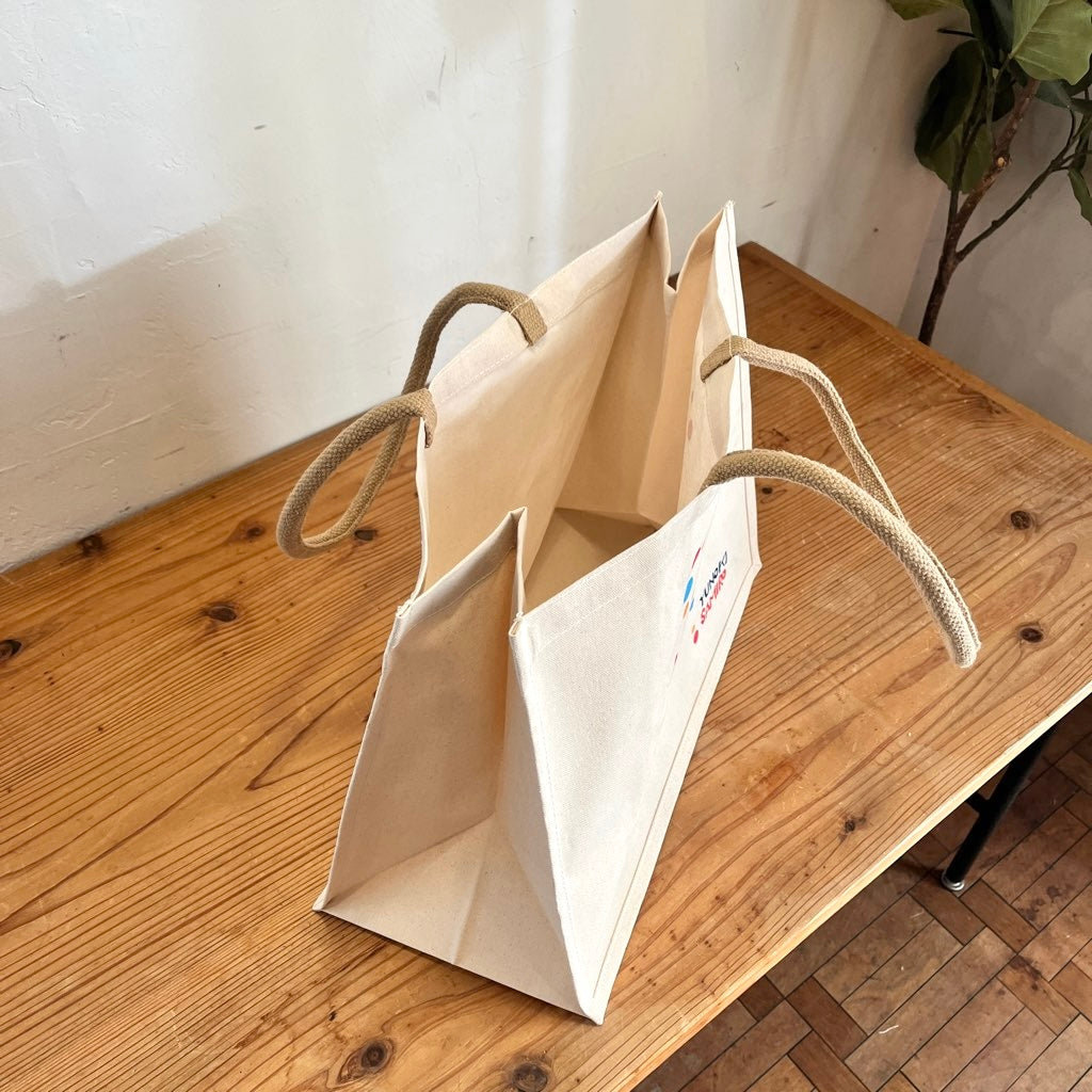 柚木沙弥郎 型染め バッグ 【大】宇宙人 ドット柄 かばん 未使用 - Restyle