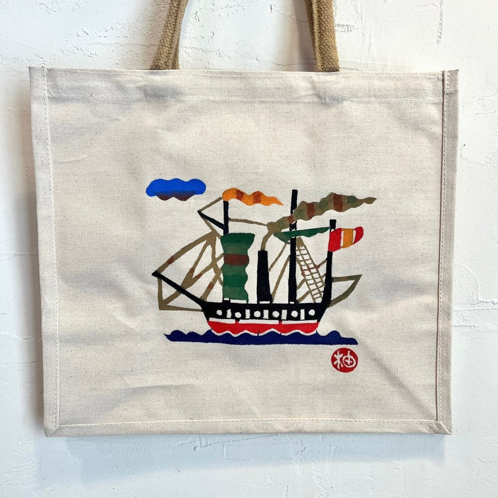 柚木沙弥郎 トートバッグ 【中】船 かばん 未使用 - Restyle