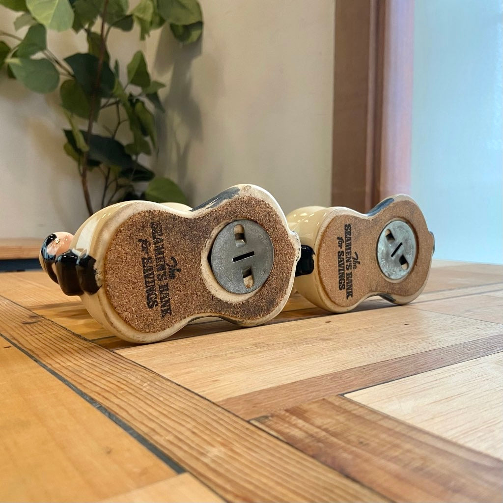 40年代 USA ヴィンテージ Seamen‘s銀行 セーラー貯金箱