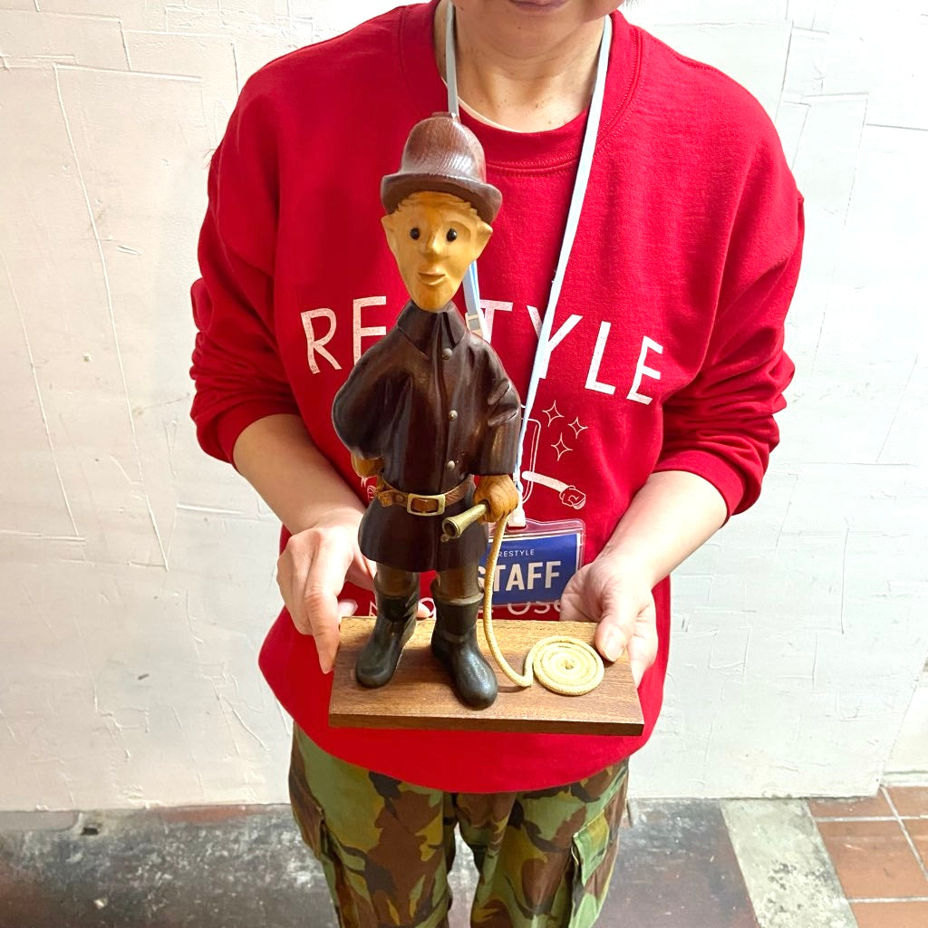 イタリア ロメール / ROMER 人形 消防士 木人形 ヴィンテージ