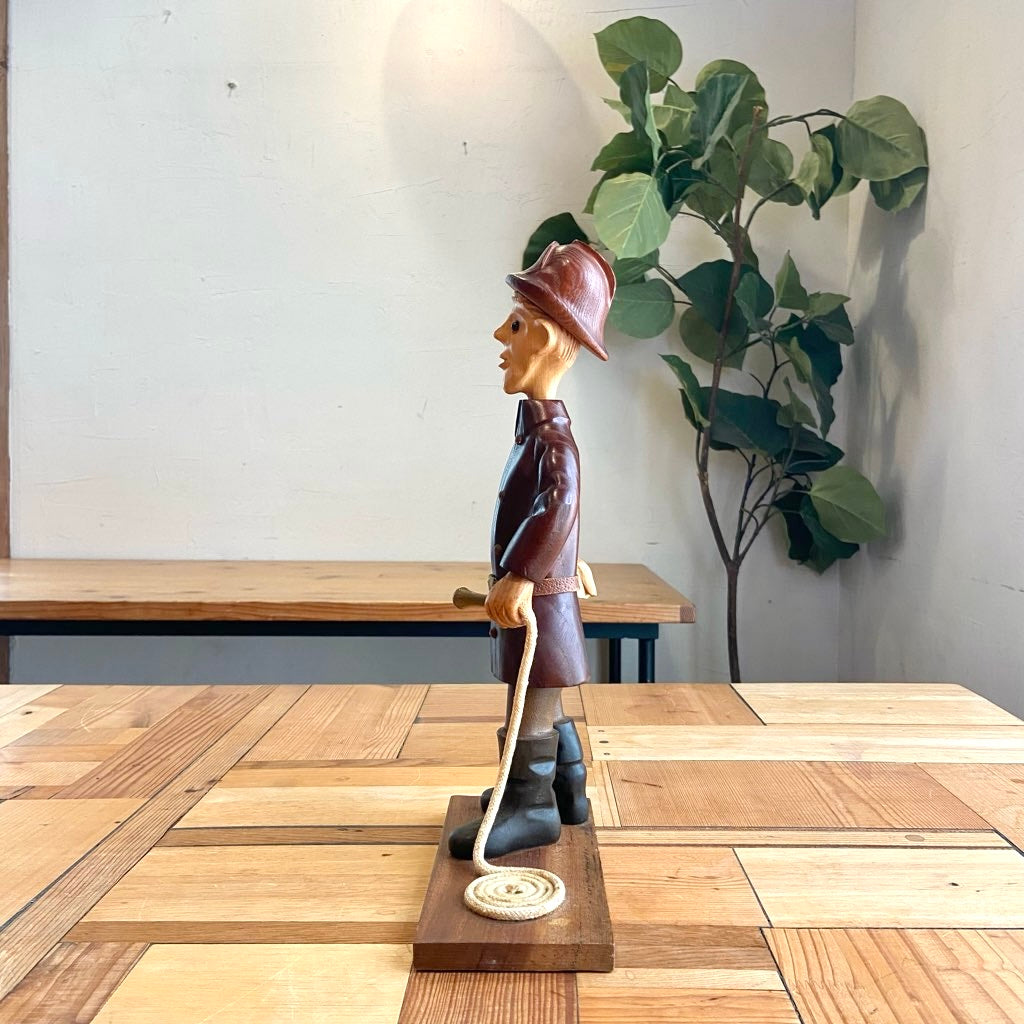 イタリア ロメール / ROMER 人形 消防士 木人形 ヴィンテージ