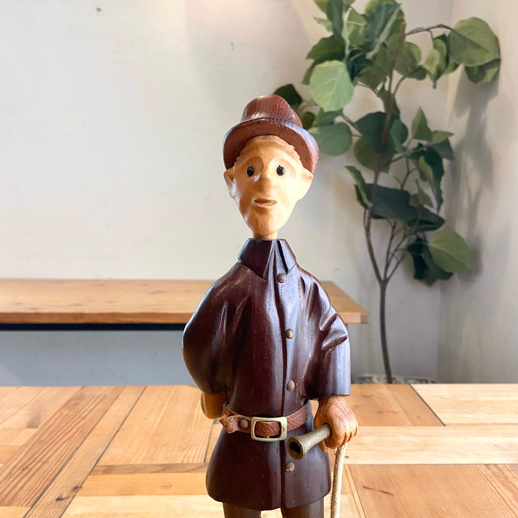 イタリア ロメール / ROMER 人形 消防士 木人形 ヴィンテージ
