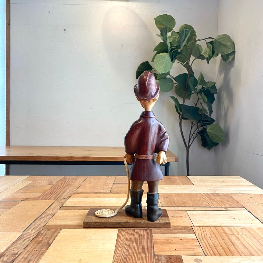 イタリア ロメール / ROMER 人形 消防士 木人形 ヴィンテージ