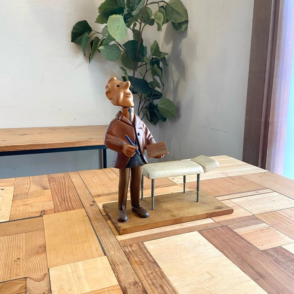 イタリア ロメール / ROMER 人形 診察室 木人形 ヴィンテージ