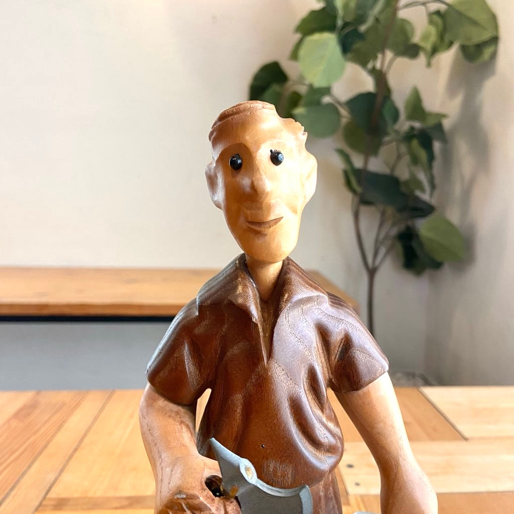 イタリア ロメール / ROMER 人形 作業をする人 木人形 ヴィンテージ