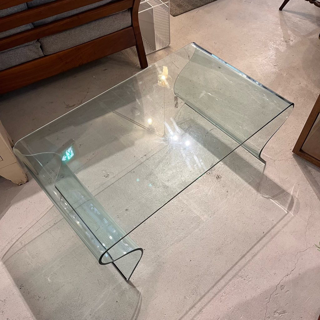 【商談中】フィアムイタリア / FIAM Italia シャルロッテ ガラステーブル② W100 ヴィットリオ・リヴィ