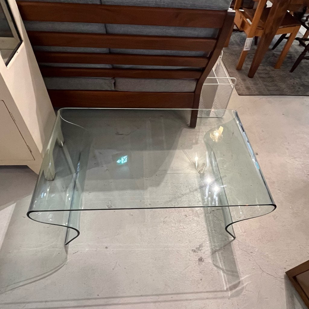 【商談中】フィアムイタリア / FIAM Italia シャルロッテ ガラステーブル② W100 ヴィットリオ・リヴィ