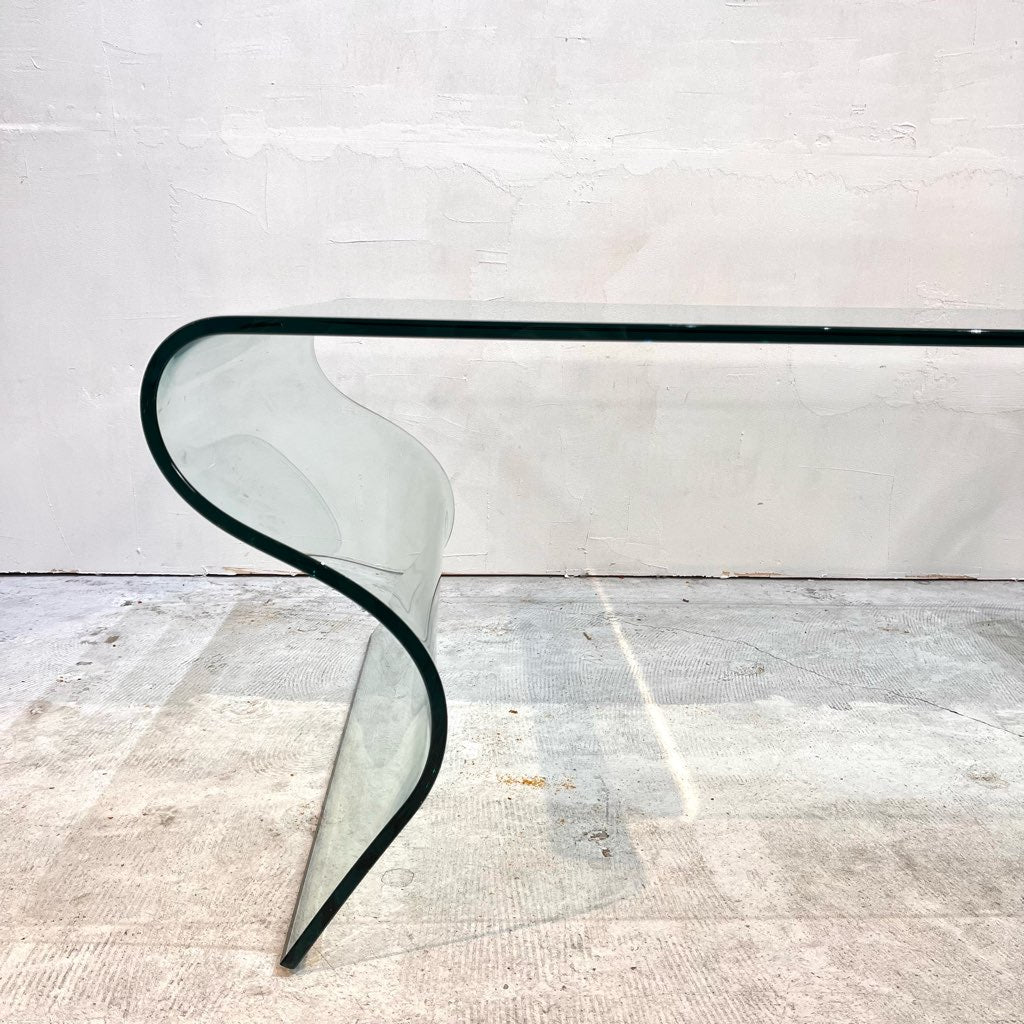 【商談中】フィアムイタリア / FIAM Italia シャルロッテ ガラステーブル② W100 ヴィットリオ・リヴィ