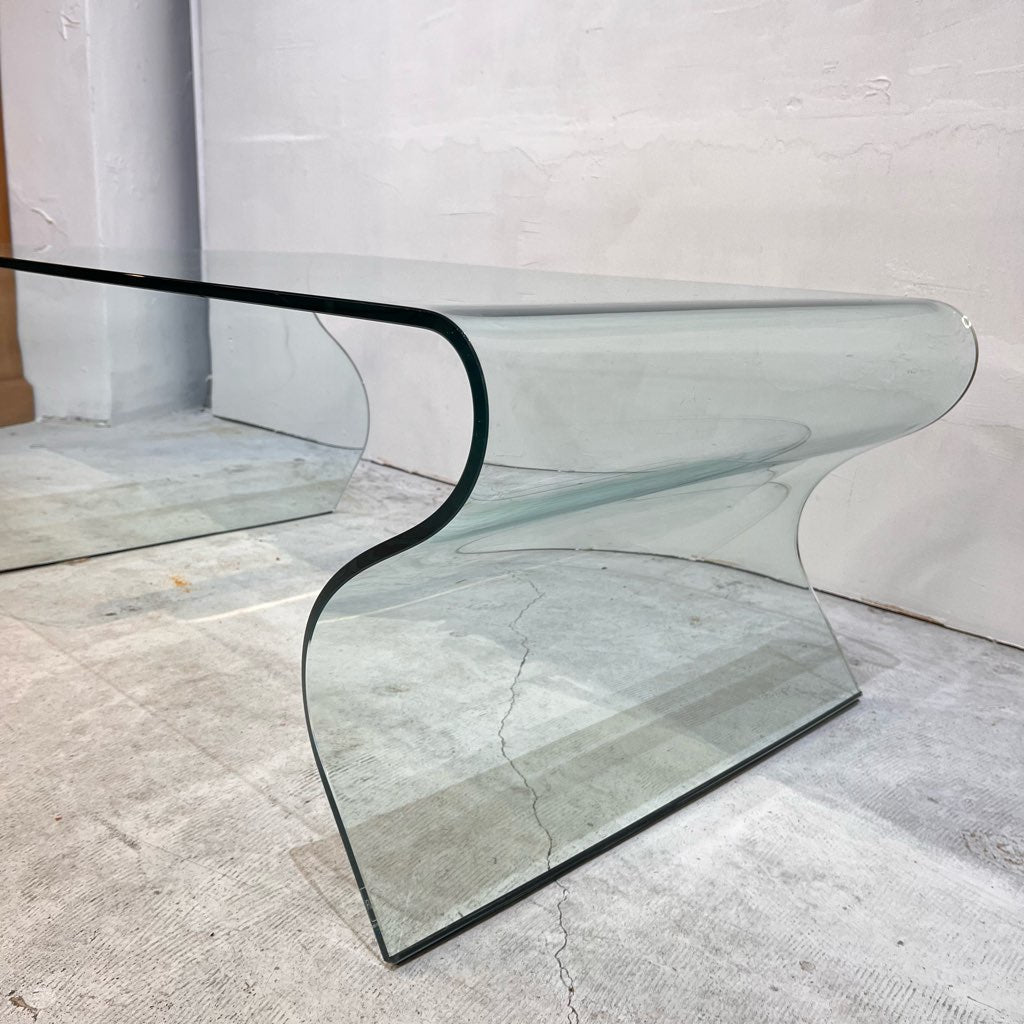 【商談中】フィアムイタリア / FIAM Italia シャルロッテ ガラステーブル② W100 ヴィットリオ・リヴィ