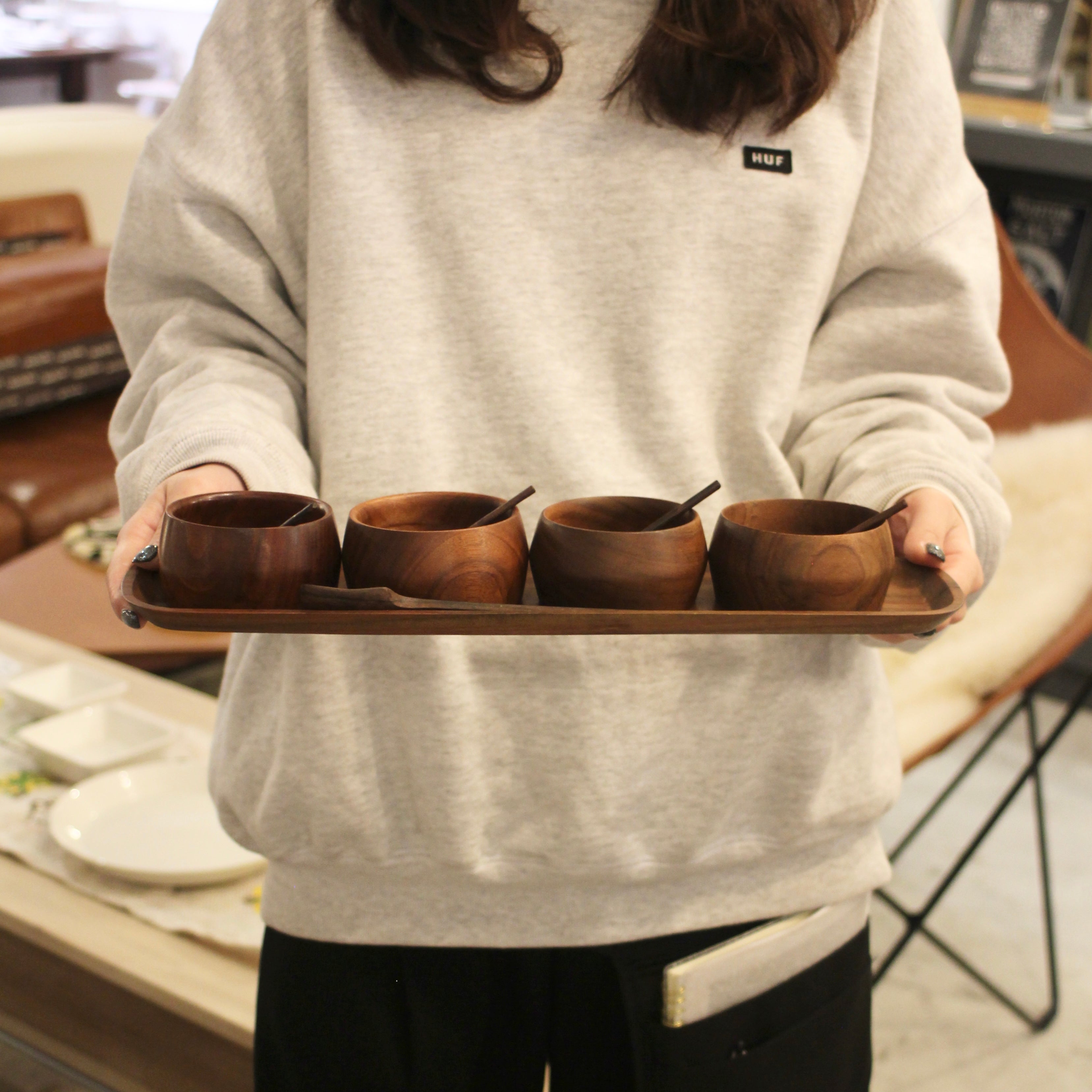 Ehrenreich / エーレンライク チーク材 ボウルとスプーンセット