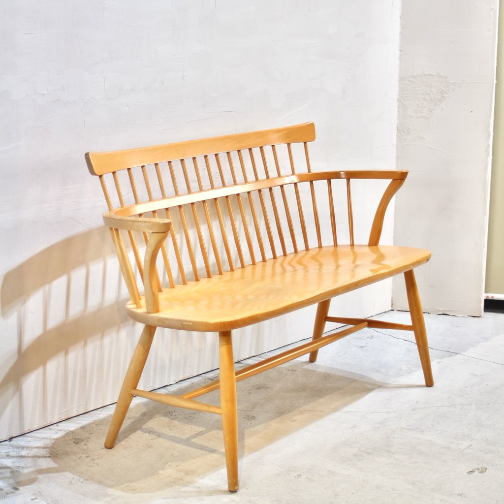 『HIDA』飛騨産業 ダイニングチェア チェア 椅子 2脚 RWcha128 HIDA / 飛騨産業 2人掛け ウィンザーチェア ダイニングチェア