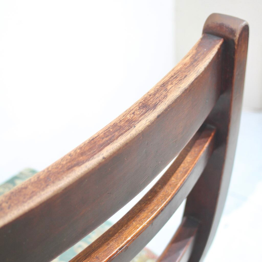 英国アンティーク ダイニングチェア サロンチェア キャスター付き 中古