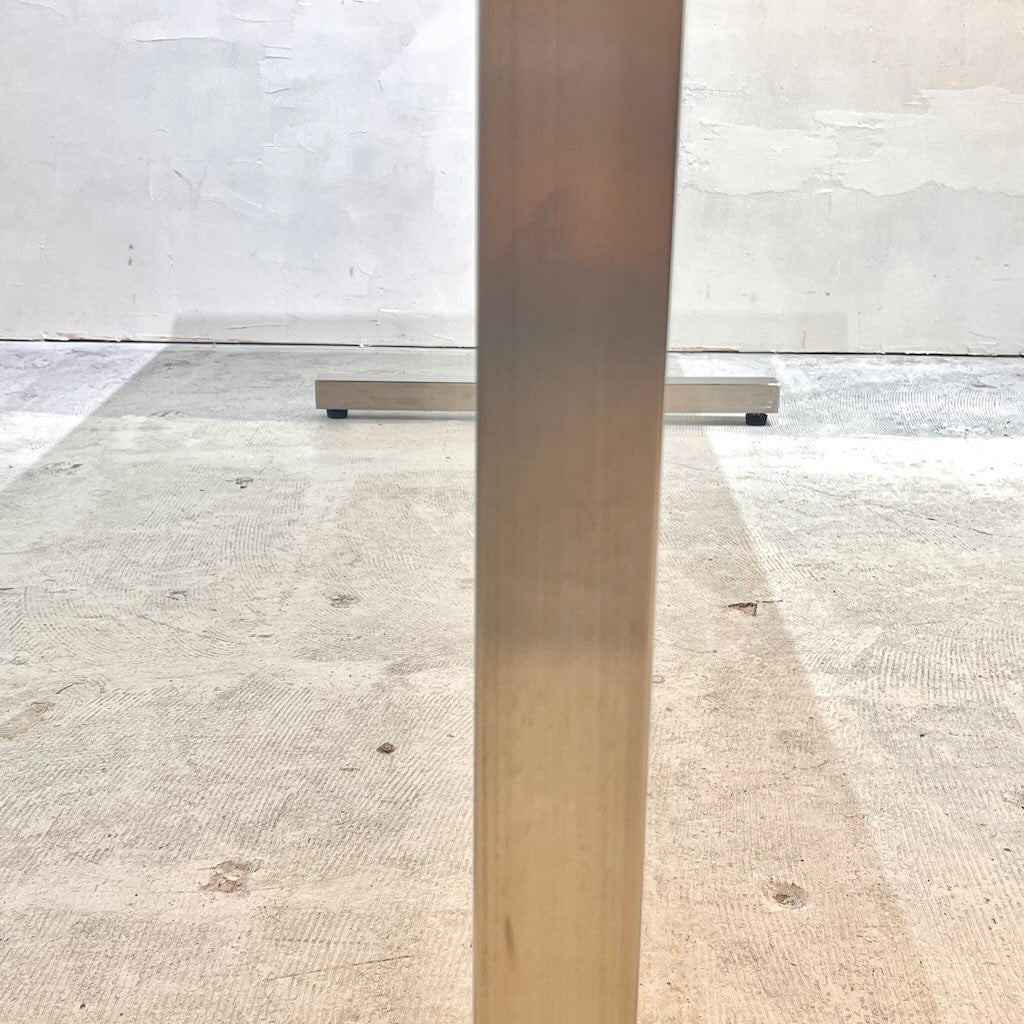 KANADEMONO / 金物家具のかなでもの THE TABLE リノリウム天板 Iライン×stainless テーブルデスク