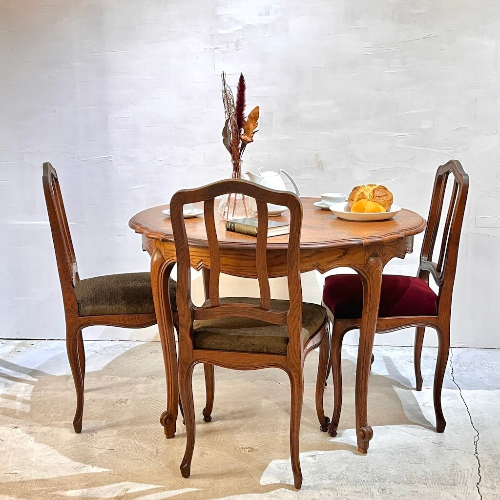フランス アンティーク Low Table テーブル チェア 猫足が可愛い小さなローテーブル（49x35cm） フランスアンティーク