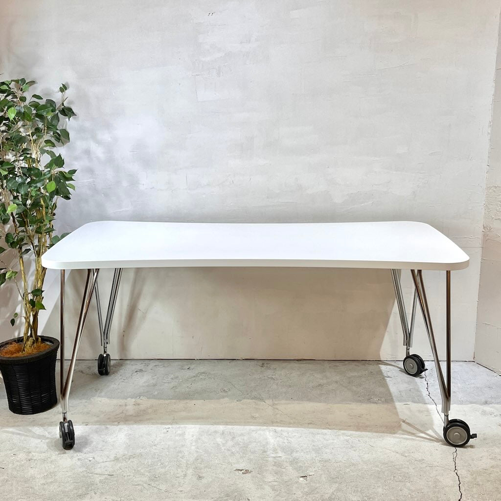 カルテル / Kartell マックス160 キャスター / MAX  TABLE ホワイト デスク